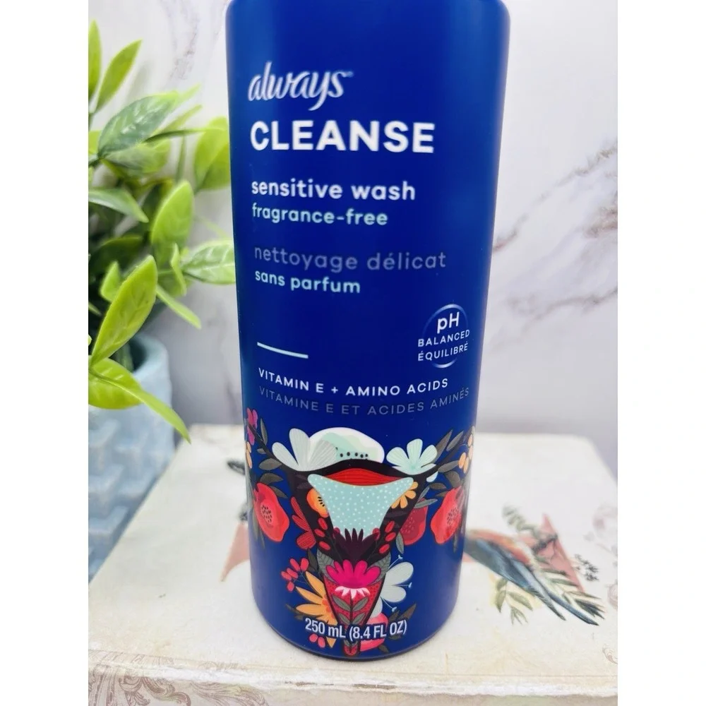 Always Cleanse‎ Sensitive Wash 8.4 Oz Each pH Balanced Fragrance-Free